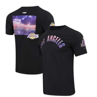Men's Pro Standard Black Los Angeles Lakers City Scape T-Shirt