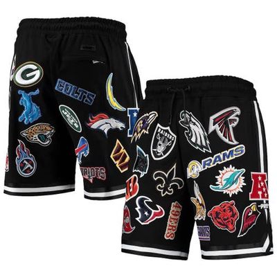 Men's Pro Standard Black NFL Pro League Allover Shorts