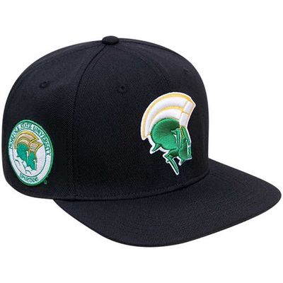 Men's Pro Standard Black Norfolk State Spartans Arch Over Logo Evergreen Snapback Hat
