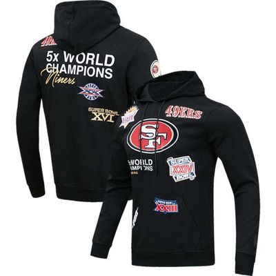 Men's Pro Standard Black San Francisco 49ers 5x Super Bowl Champions Pullover Hoodie