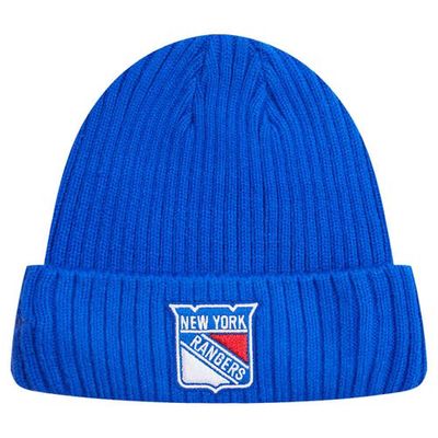 Men's Pro Standard Blue New York Rangers Classic Core Cuffed Knit Hat