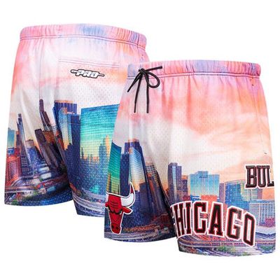Men's Pro Standard Chicago Bulls Cityscape Shorts in Orange