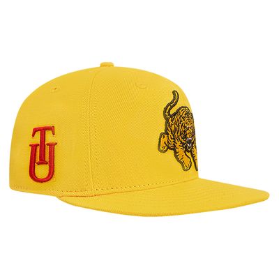 Men's Pro Standard Gold Tuskegee Golden Tigers Evergreen Mascot Snapback Hat