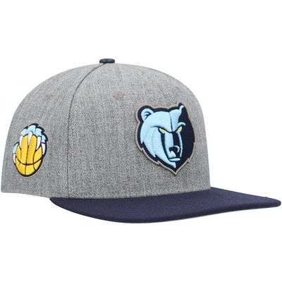 Men's Pro Standard Gray/Navy Memphis Grizzlies Classic Logo Two-Tone Snapback Hat