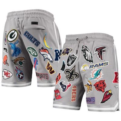 Men's Pro Standard Gray NFL Pro League Allover Shorts