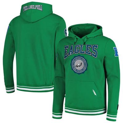 Men's Pro Standard Kelly Green Philadelphia Eagles Crest Emblem Pullover Hoodie