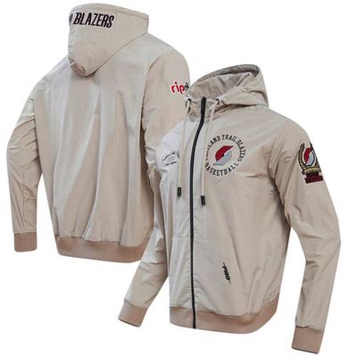 Men's Pro Standard Khaki Portland Trail Blazers Hybrid Full-Zip Hoodie