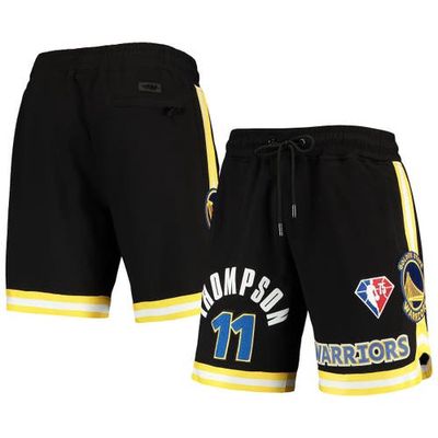 Men's Pro Standard Klay Thompson Black Golden State Warriors 75th Anniversary Team Shorts