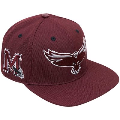 Men's Pro Standard Maroon Maryland Eastern Shore Hawks Evergreen Mascot Snapback Hat