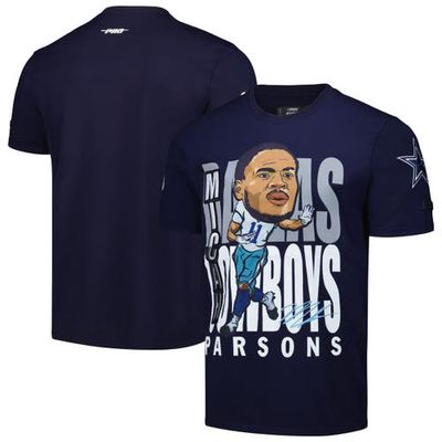 Men's Pro Standard Micah Parsons Navy Dallas Cowboys Avatar Remix Player Graphic T-Shirt