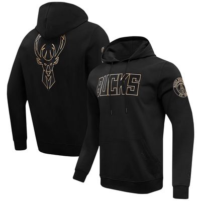 Men's Pro Standard Milwaukee Bucks Black & Gold Pullover Hoodie
