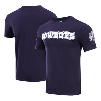 Men's Pro Standard Navy Dallas Cowboys Classic Chenille T-Shirt