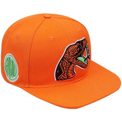 Men's Pro Standard Orange Florida A & M Rattlers Evergreen Mascot Snapback Hat