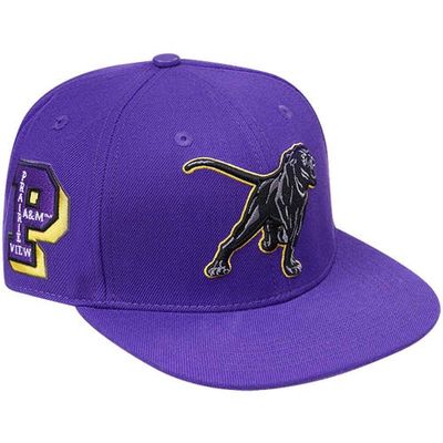 Men's Pro Standard Purple Prairie View A & M Panthers Evergreen Mascot Snapback Hat