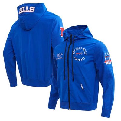 Men's Pro Standard Royal Buffalo Bills Hybrid Woven Full-Zip Hoodie