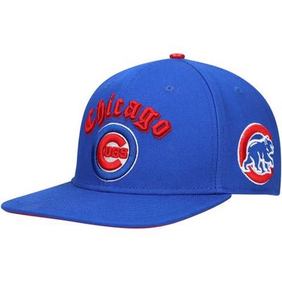 Men's Pro Standard Royal Chicago Cubs Old English Snapback Hat