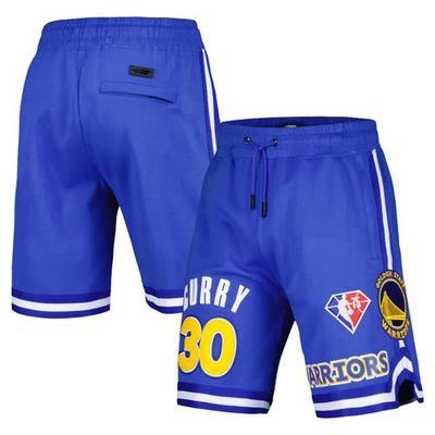 Men's Pro Standard Stephen Curry Royal Golden State Warriors Player Name & Number Shorts
