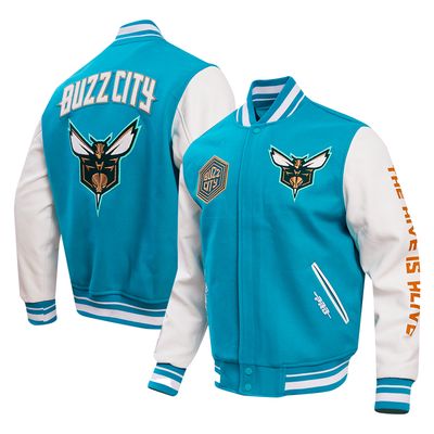 Men's Pro Standard Teal Charlotte Hornets 2023/24 City Edition Varsity Jacket