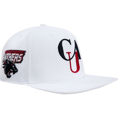 Men's Pro Standard White Clark Atlanta University Panthers Evergreen Wool Snapback Hat