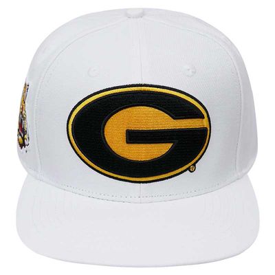 Men's Pro Standard White Grambling Tigers Evergreen Wool Snapback Hat