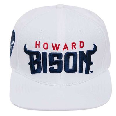 Men's Pro Standard White Howard Bison Evergreen Wool Snapback Hat