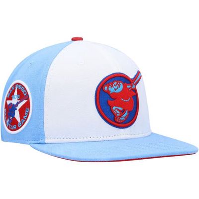 Men's Pro Standard White/Light Blue San Diego Padres Blue Raspberry Ice Cream Drip Snapback Hat