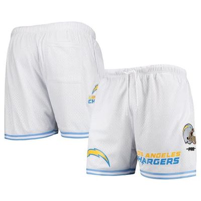 Men's Pro Standard White Los Angeles Chargers Mesh Shorts