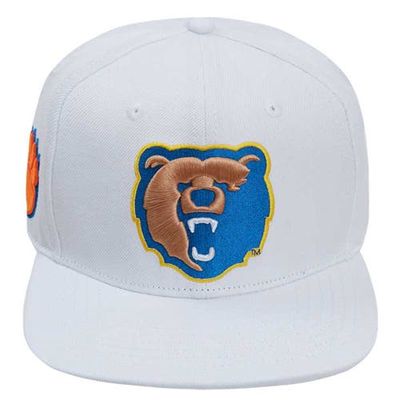 Men's Pro Standard White Morgan State Bears Mascot Evergreen Wool Snapback Hat