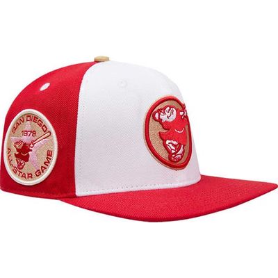 Men's Pro Standard White/Red San Diego Padres Strawberry Ice Cream Drip Snapback Hat