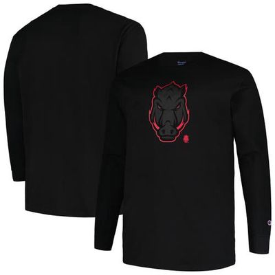 Men's Profile Black Arkansas Razorbacks Big & Tall Pop Long Sleeve T-Shirt