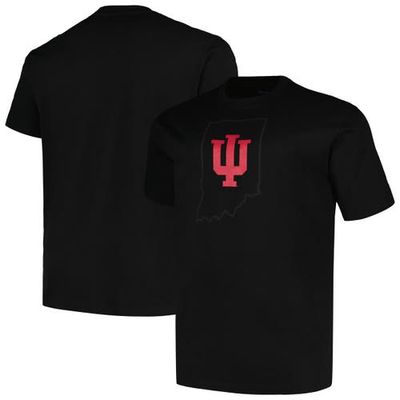 Men's Profile Black Indiana Hoosiers Big & Tall Pop T-Shirt