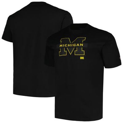 Men's Profile Black Michigan Wolverines Big & Tall Pop T-Shirt