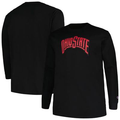 Men's Profile Black Ohio State Buckeyes Big & Tall Pop Long Sleeve T-Shirt