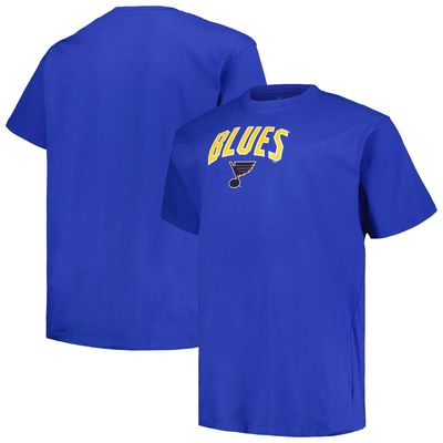 Men's Profile Blue St. Louis Blues Big & Tall Arch Over Logo T-Shirt