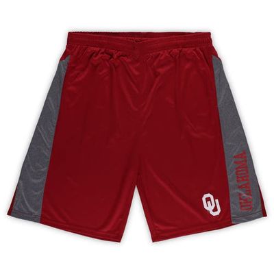 Men's Profile Crimson Oklahoma Sooners Big & Tall Textured Shorts