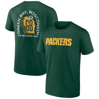 Men's Profile Green Green Bay Packers Big & Tall Two-Sided T-Shirt