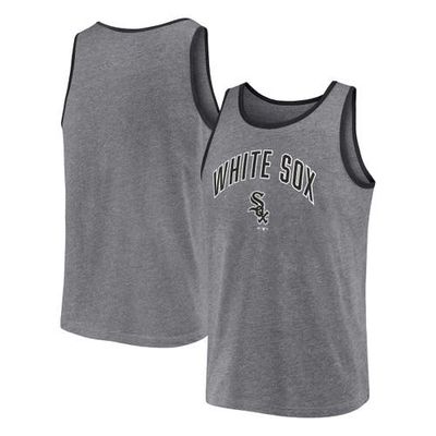 Men's Profile Heather Charcoal Chicago White Sox Big & Tall Arch Over Logo Tank Top