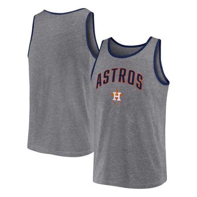 Men's Profile Heather Charcoal Houston Astros Big & Tall Arch Over Logo Tank Top