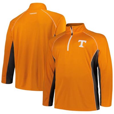 Men's Profile Tennessee Orange Tennessee Volunteers Big & Tall Quarter-Zip Raglan Jacket