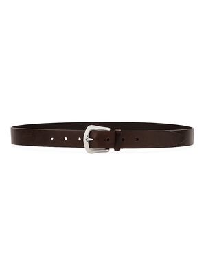 Men's Pull-Up Calfskin Belt - Pine Cone Brown - Size 46