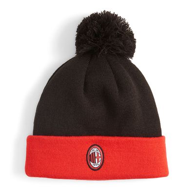 Men's Puma Black AC Milan Fan Pom Knit Hat