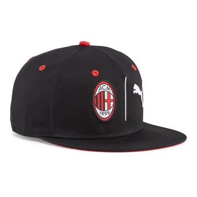 Men's Puma Black AC Milan Fan Snapback Hat