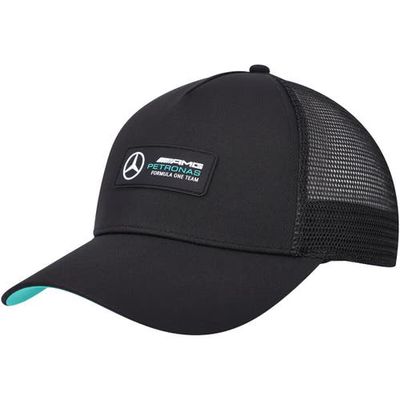 Men's Puma Black Mercedes-AMG Petronas F1 Team Trucker Adjustable Hat