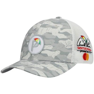 Men's Puma Gray/White Arnold Palmer Invitational Camo Snapback Hat