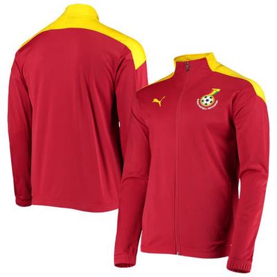 Men's Puma Red Ghana National Team Stadium League DryCell Jacket
