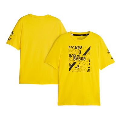 Men's Puma Yellow Borussia Dortmund FtblCore Graphic T-Shirt