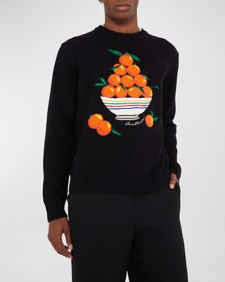 Men's Pyramide D'Oranges Intarsia Sweater