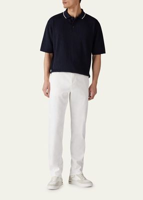 Men's Quarona Linen-Cotton 5-Pocket Pants