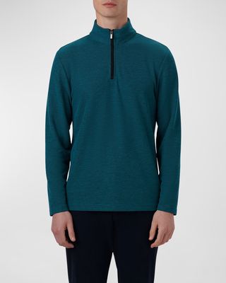 Men's Quarter-Zip Sweater with Back Pocket