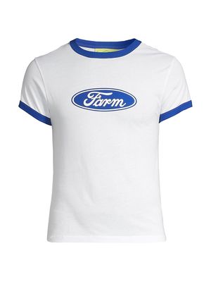 Men's Quil Lemons Farm Crewneck T-Shirt - White - Size XS - White - Size XS
